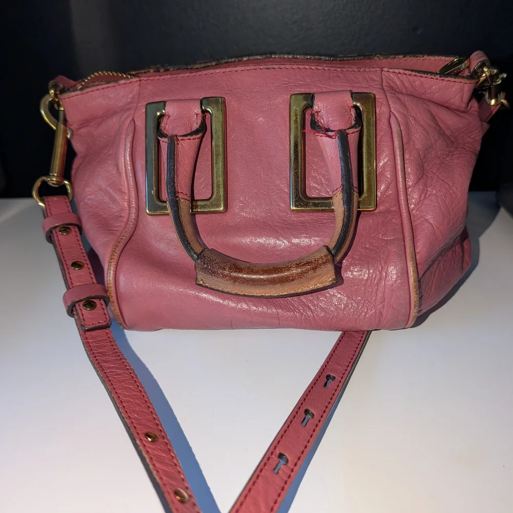 Chloé Ethel In Rare Dusty Pink Leather Two-Way Satchel